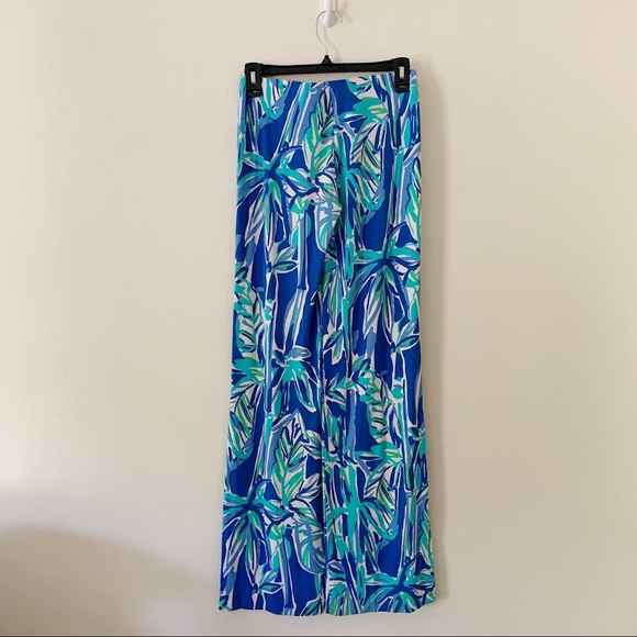 Lilly Pulitzer Blue Georgia May Palazzo Pants XS - Picture 2 of 3